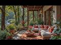 Peaceful Garden Retreat Jazz Piano ☕ Gentle Jazz and Nature Sounds for Study, Relaxation and Work