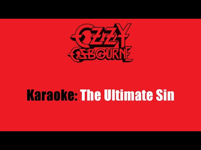 Karaoke: Ozzy Osbourne / The Ultimate Sin