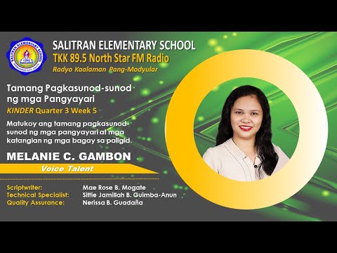 KINDERGARTEN Quarter 3 Week 5 | Tamang Pagkasunod-sunod ng mga Pangyayari