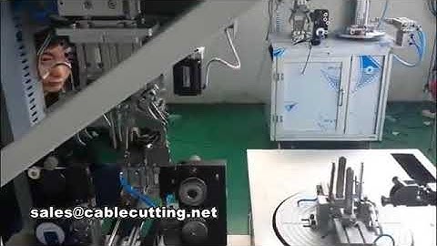 Video line small circle type cable binding wire winding machine