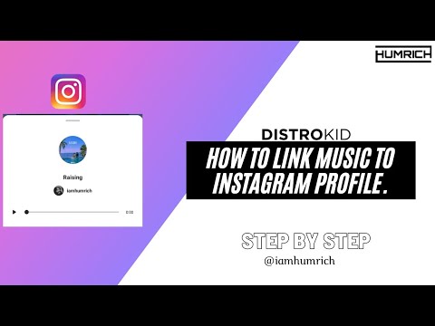 How To Link Music To Instagram Profile (Distrokid Artists)