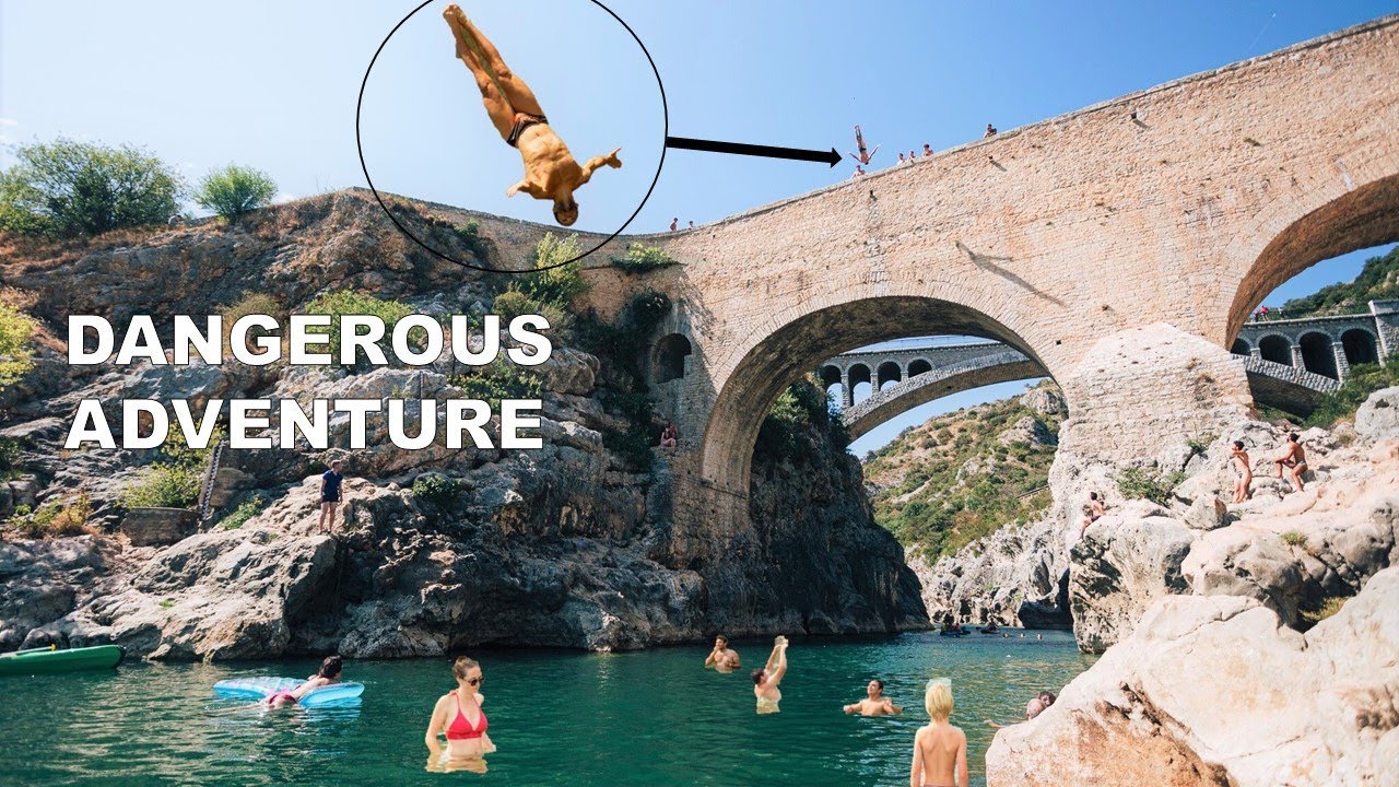 Most Dangerous Cliff Jump in Montpellier France YouTube