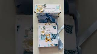 Handmade baby album and treasure box 💙💙💙