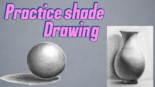 How I practice to improve my drawing🤔🤔||shade drawing #drawing#practice #shading