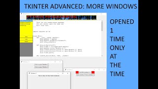 Tkinter advanced open more windows