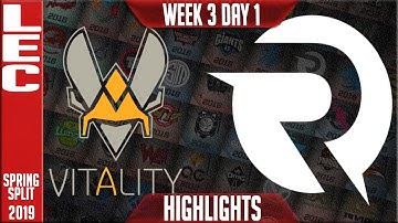 VIT vs OG Highlights LEC Spring 2019 Week 3 Day 1 Vitality vs Origen