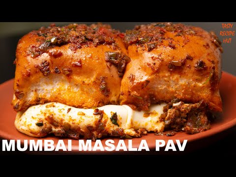 Mumbai Masala Pav ! Street Style Masala Pav Recipe | Tasty Recipe Hut