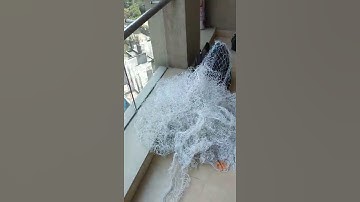 A One Bird Netting Ss huke framing before bird net installation  Arjun :9075870796.