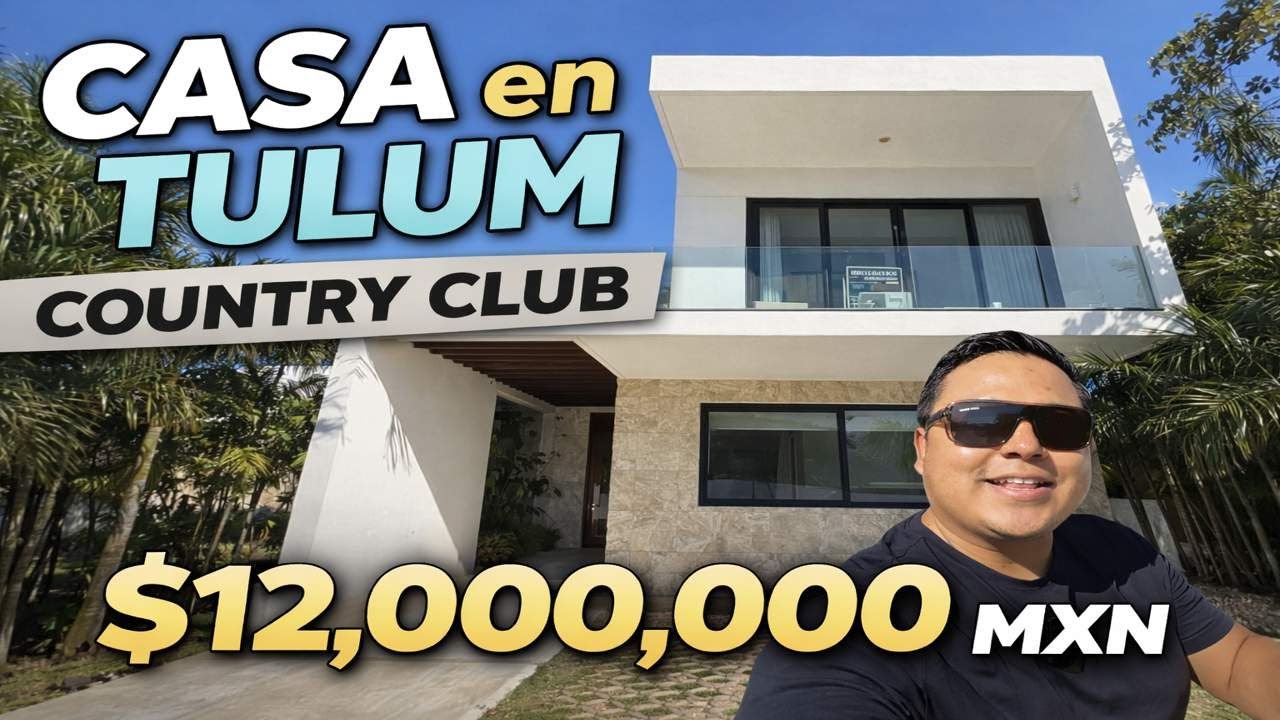 “Tour de casa en Tulum Country Club | $12 millones MXN”