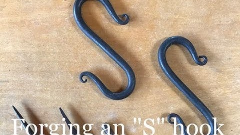 forging an S hook, basic blacksmithing, Black Bear Forge