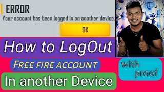 Your Account Has Been Logged In On Another Device Logout Free Fire Account From Other Devices