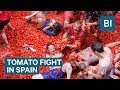 Hundreds Of Tons Of Tomatoes Are Used As Ammo In Spain's Tomatina Festival