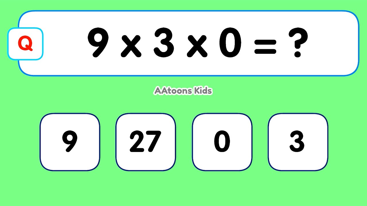 Maths Quiz for Kids | Three Digits Multiplication Table Quiz | Quiz Time | Learn Maths |