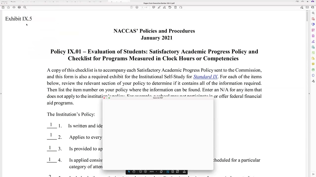 NACCAS Accreditation Candidate Visit Checklist and Step by Step Training