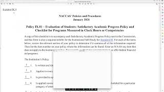 NACCAS Accreditation Candidate Visit Checklist and Step by Step Training
