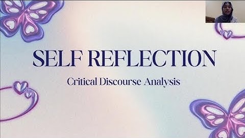 Self Reflection of Critical Discourse Analysis | University of Siliwangi