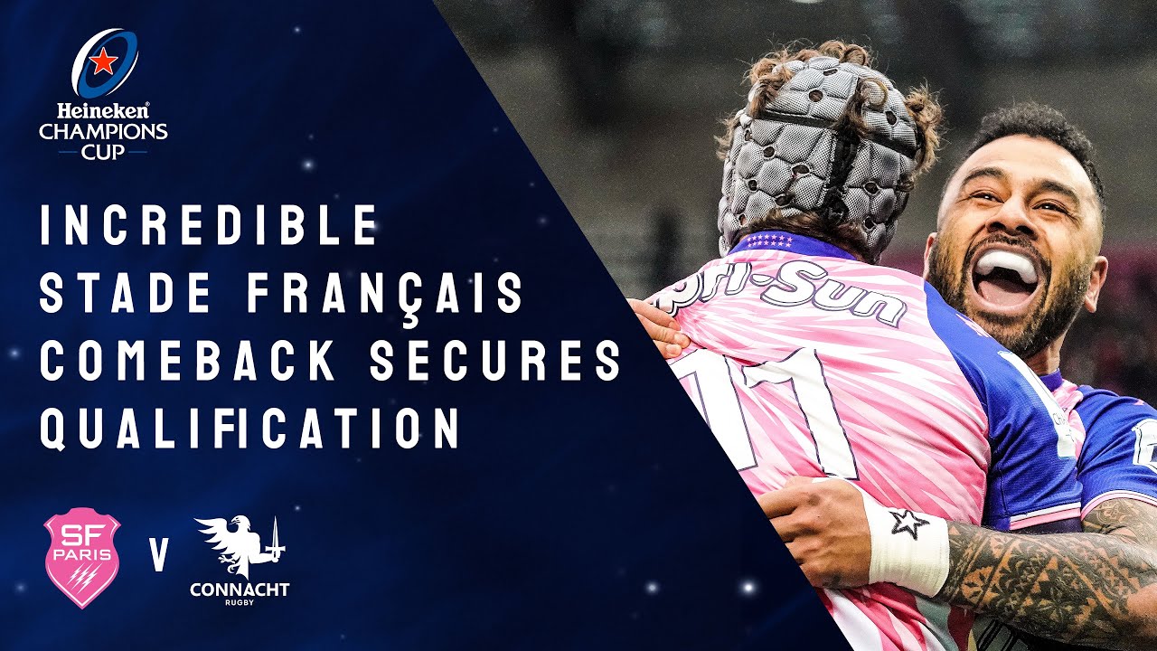 Stade Francais v Connacht Rugby, Champions Cup 2021/22 Ultimate Rugby Players, News, Fixtures and Live Results