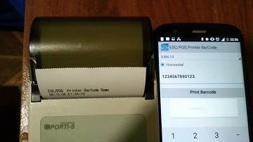 App Android ESC/POS Demo Barcode Mobile Printer