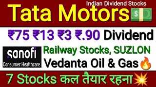 VOGL Share + Dividend Stocks HDFC Bank TMPV Sanofi Share HCL Tech Suzlon Inox Wind Stock Finshots