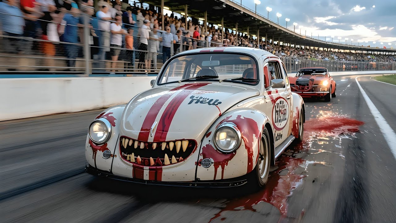 50 year old racing car suddenly came alive. Movie recap english. - YouTube