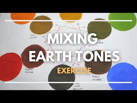 Mixing Earth Tones - Student Exercise - Scenic Art