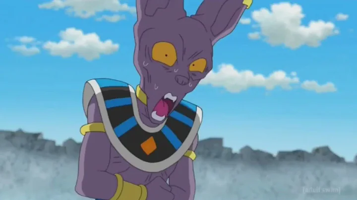 beerus vs arale Eng dub || beerus uses hakai