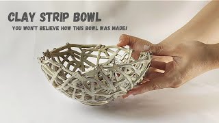 Clay Strip Bowl Tutorial From Start to Glaze – Full Process!