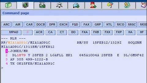 Amadeus LPO PNR search