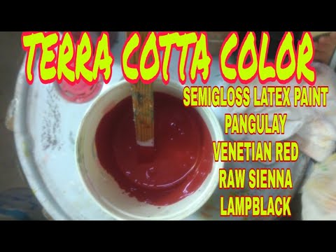 Paano Mag Timpla Ng Terracotta Color Semigloss Latex Water Base Paint How To Mix You - Terracotta Paint Color Mix
