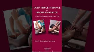 Deep Tissue Massage or Sports Massage