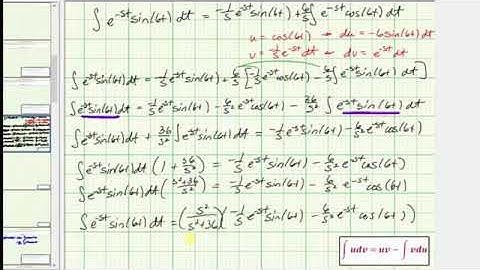05   Ex  Find the Laplace Transform of ft=sin6t Using Definition