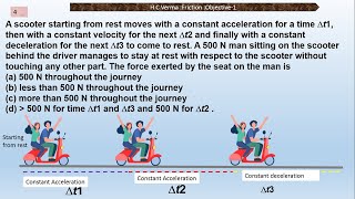 HC Verma chapter 6 friction objective 1 question 4 solution