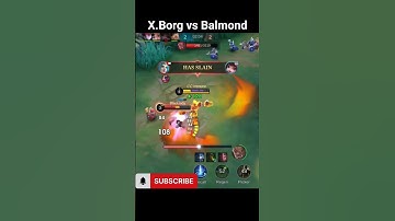 X.Borg vs Balmond #shorts #mobilelegends #mlbb