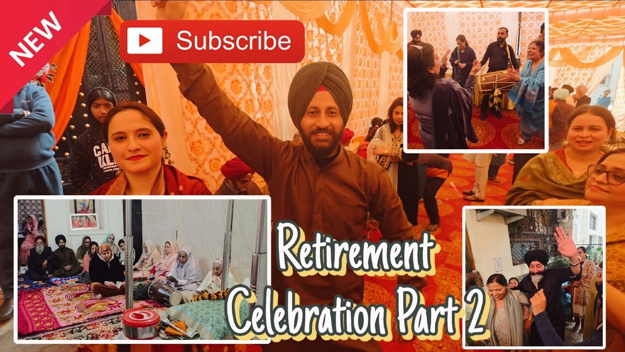 The Grand Retirement Celebration: Path, Langar & Dhol! 🥁✨