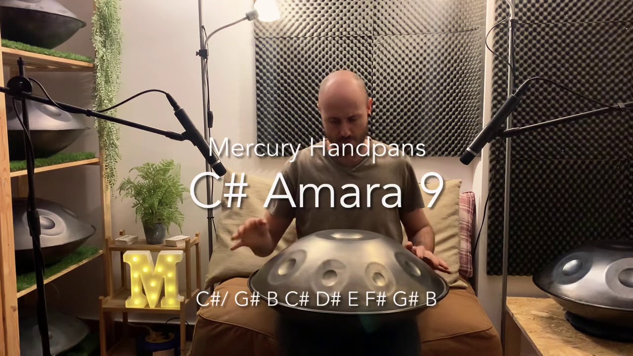 Mercury C#3 Amara 9 (Handpan / Pantam / Sound Sculpture)