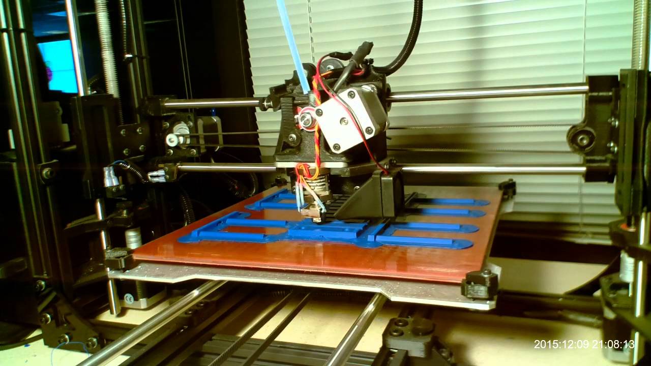 3D print time lapse with timestamps - YouTube