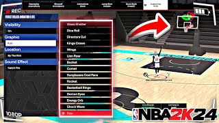 HOW TO GET EVERY GREEN ANIMATION IN NBA2K24!!!!