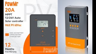 Powmr mppt charge controler চার্জ কন্ট্রোলার