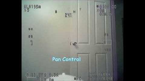 Testing Pan Tilt OSD on Bixler 2