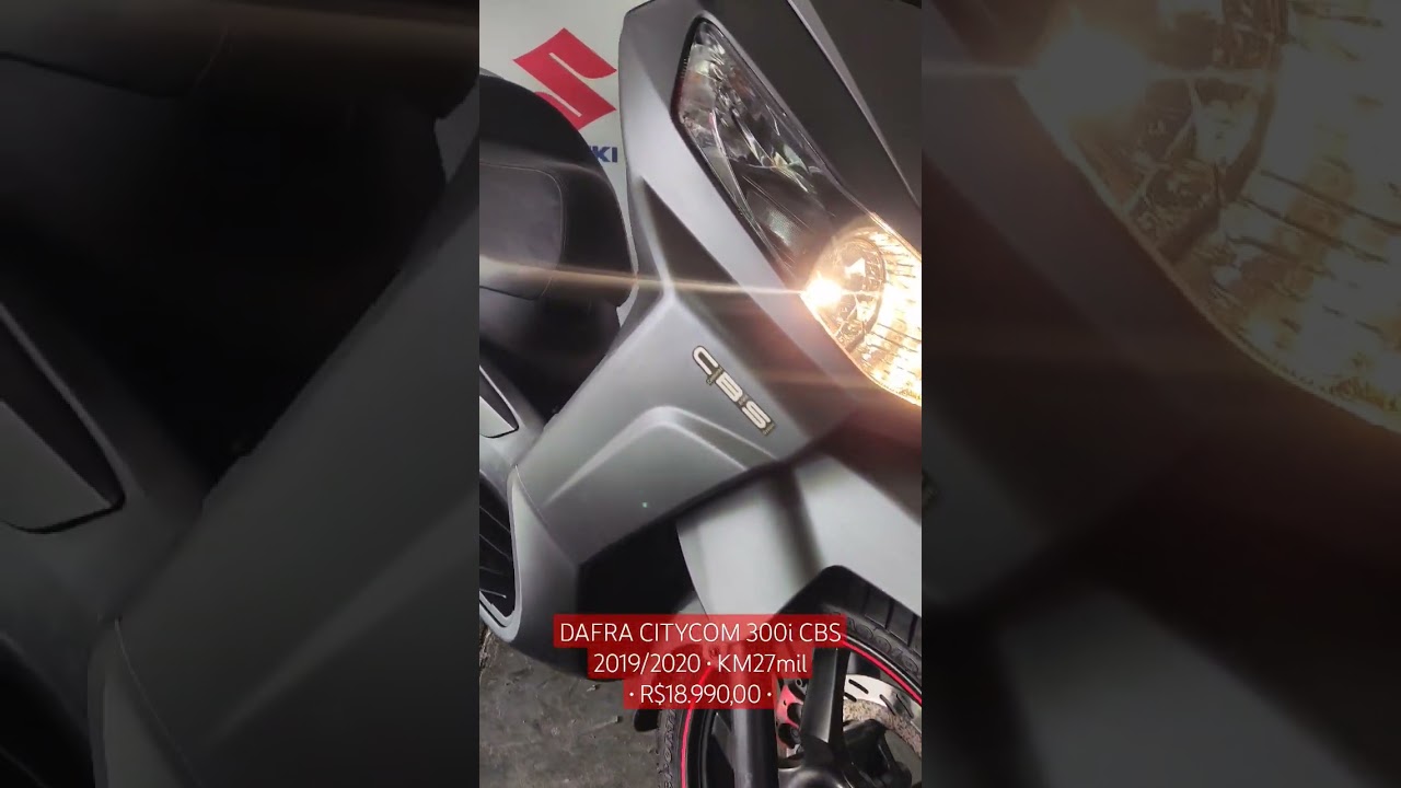 🔴INDISPONÍVEL🔴 DAFRA CITYCOM S 300i CBS 2019/2020