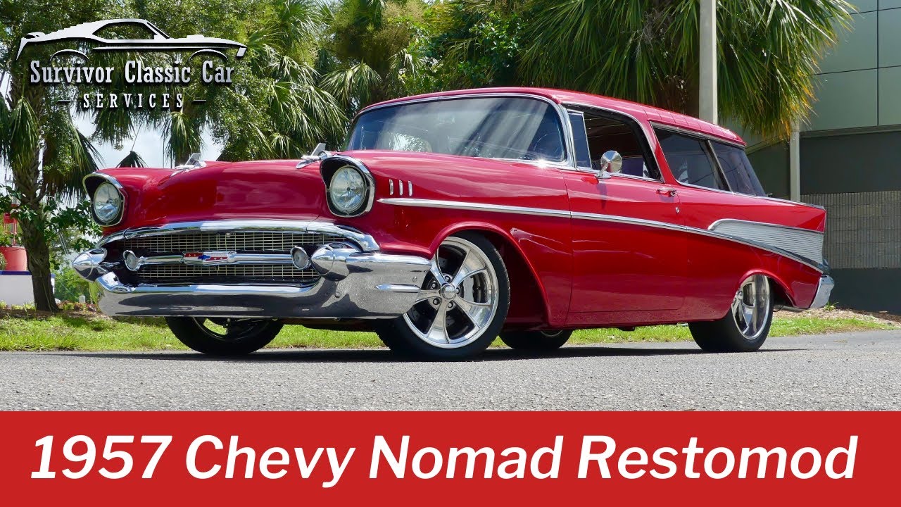 Insane Custom 1957 Chevy Bel Air Nomad Restomod. Hilborn ITBs on a