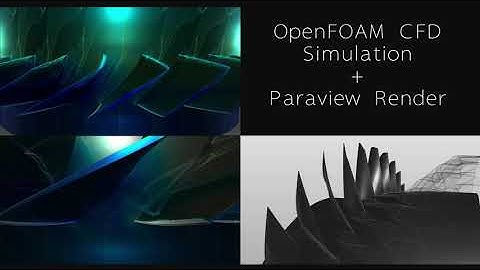 CFD Simulation of Axial Gas Turbine Render in Paraview