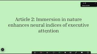 PSY 357 Article Presentation