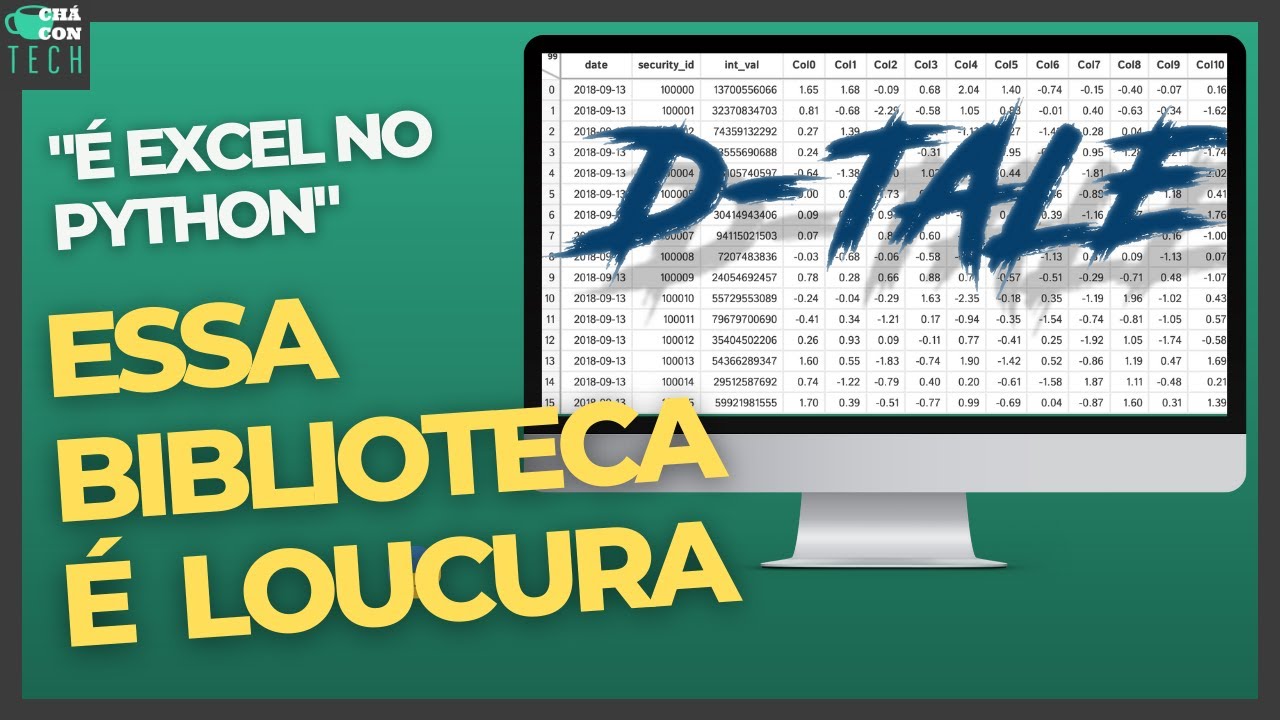 CONHEÇA A BIBLIOTECA DTALE PARA MANIPULAR DADOS EM #PYTHON - YouTube