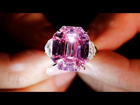 Video: La estrella rosa, el diamante de corte más caro del mundo, subiendo en subasta