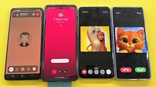 Twinme + Telegram + SnapChat + Google Meet incoming Calls Moto razr vs Honor vs Samsung vs BlackView