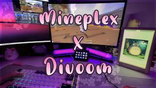 Playing MINEPLEX's Revived Java Server Ft. Divoom Timesframe (Minecraft POV Setup Commentary)