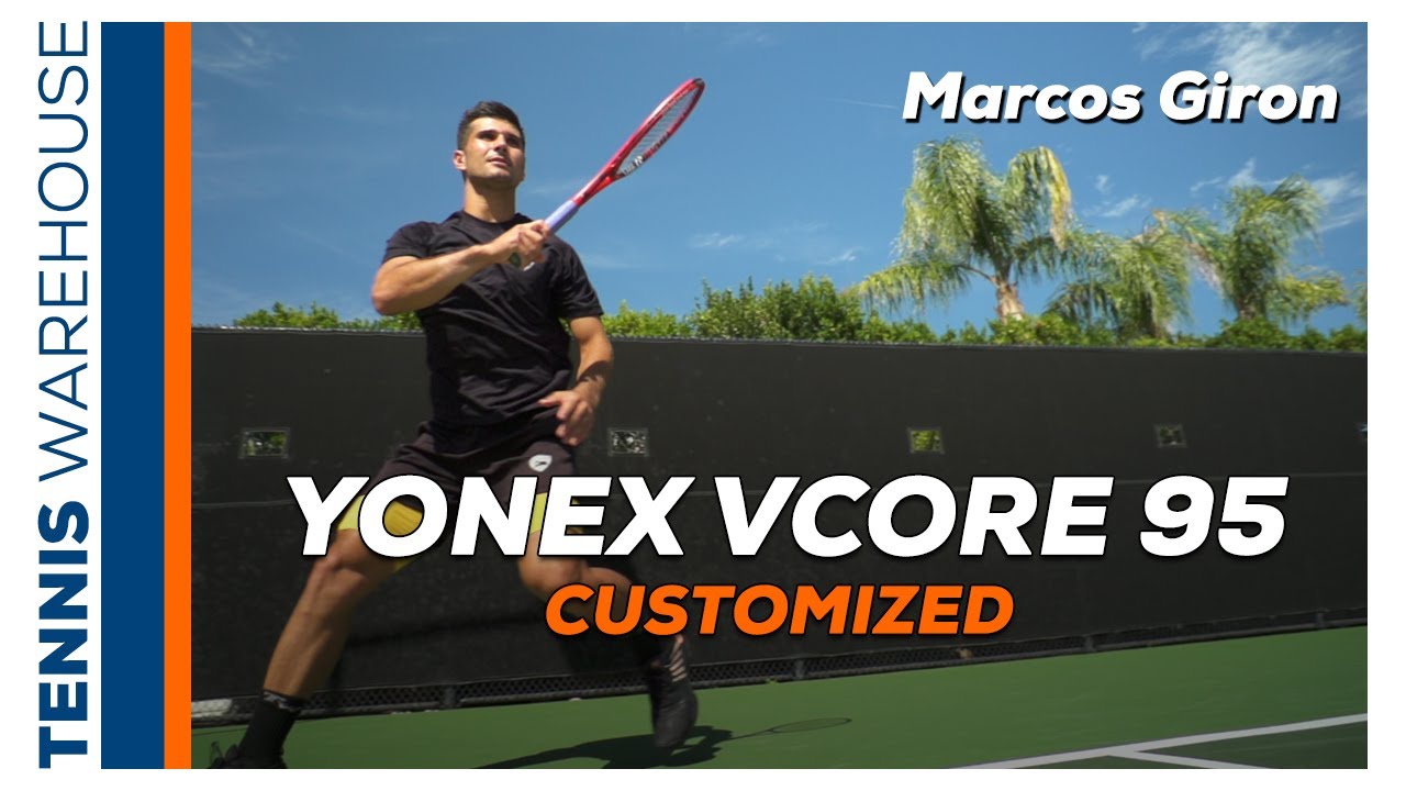 ATPs Marcos Giron Reveals his Customized Yonex VCORE 95 Tennis Racquet Spec and We Review It! 🤩