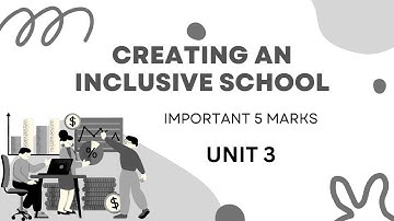 creating an inclusive school | unit 3|important 5 mark question |4th semester |b.ed exam 2023|tamil|