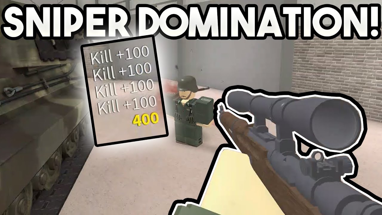 Sniper Domination Roblox Wwii Youtube - roblox sniper rifle